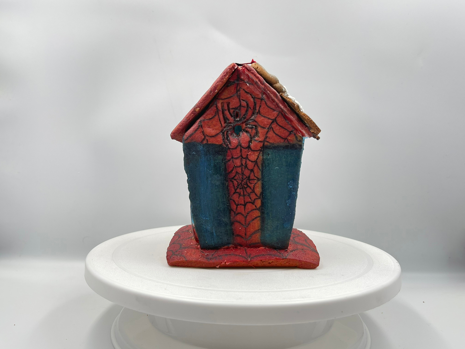 Gingerbread Spiderman's House Gingerbread Spiderman's House