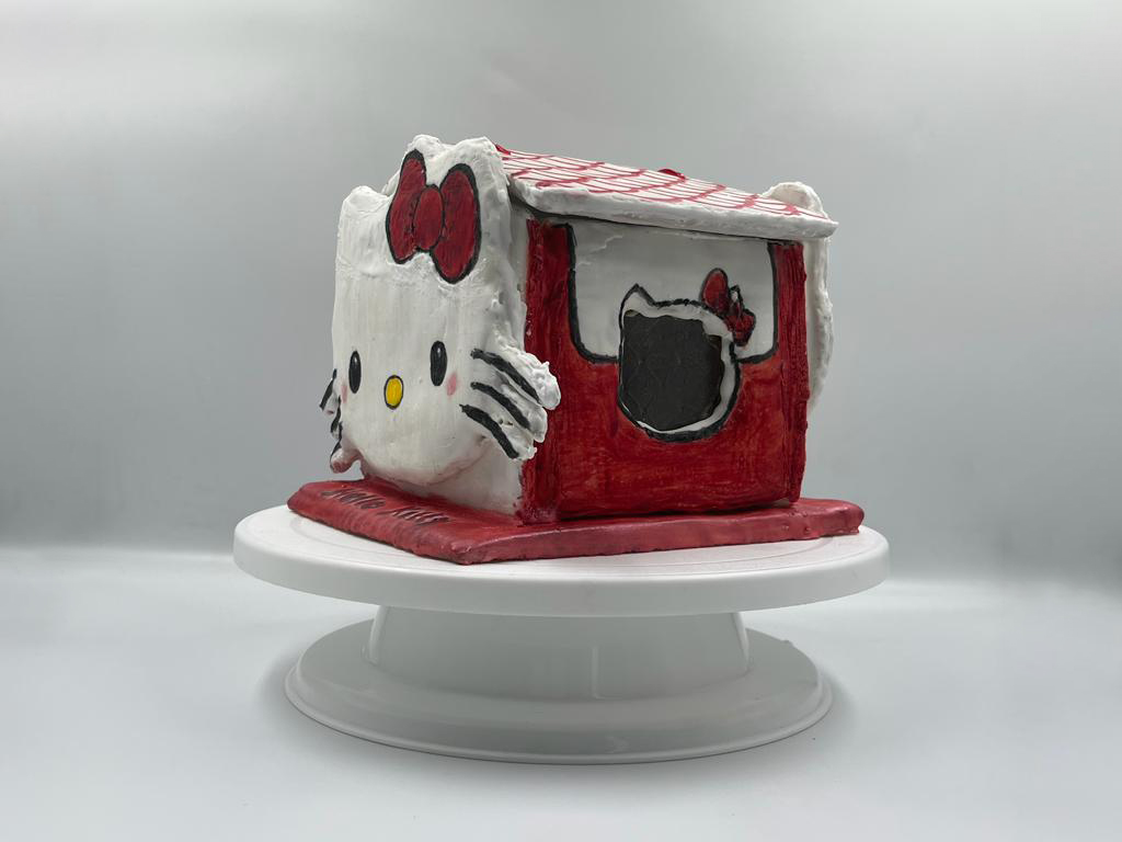 Gingerbread-Hello-Kittys-Candy-Castle-side-view-7 Gingerbread-Hello-Kittys-Candy-Castle
