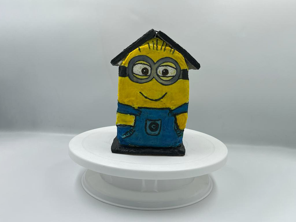 The-Minions- Cookie-House-front Gingerbread The Minions Cookie House